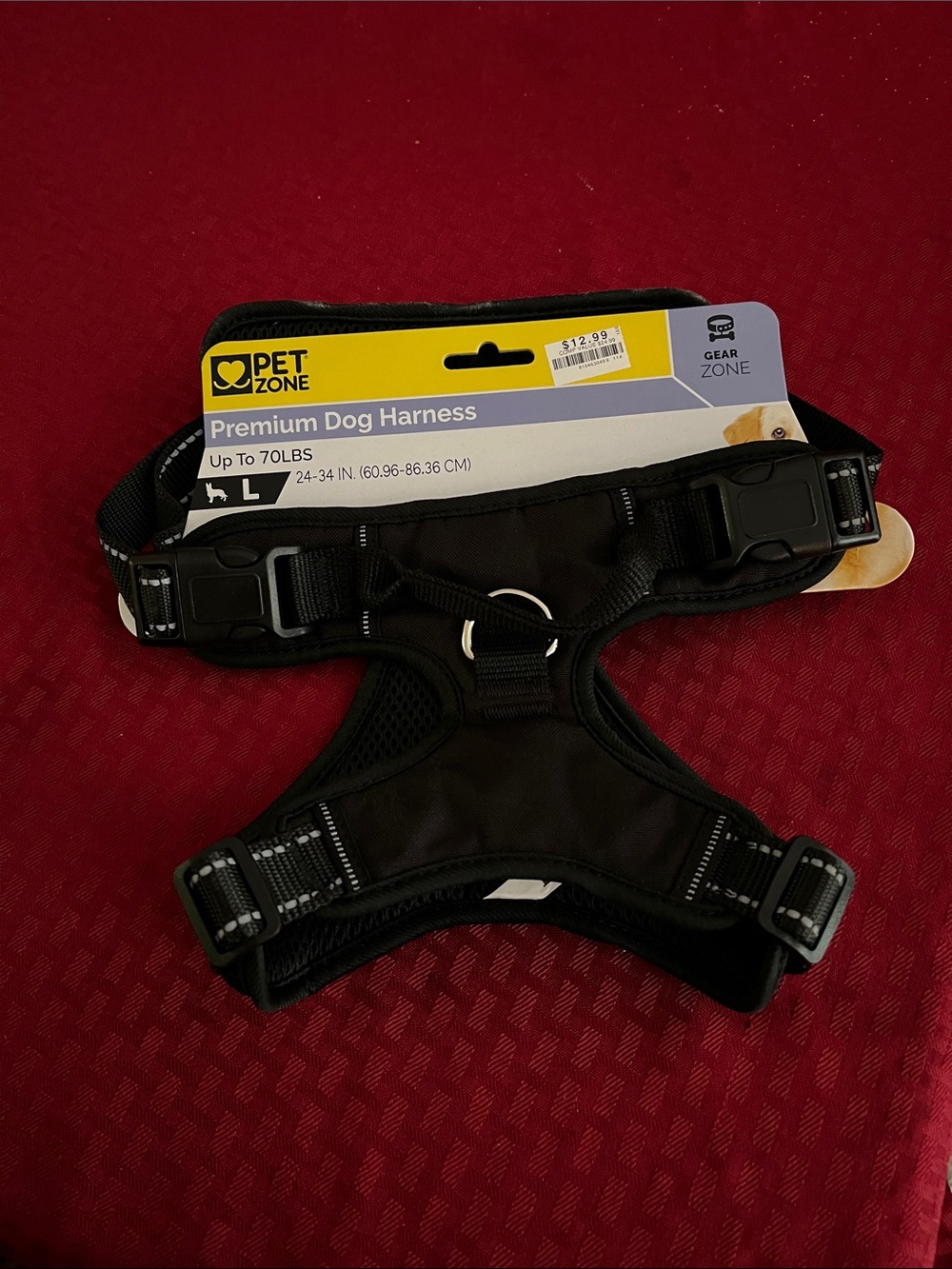 Pet Zone Premium Dog Harness - Black - Large